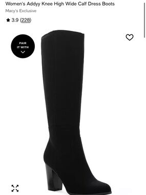 Women's Knee-High Dress Boots - Black